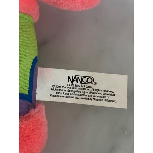 2004 9” Patrick Plush from “Sponge Bob Square Pants” Nanco - Picture 2 of 7